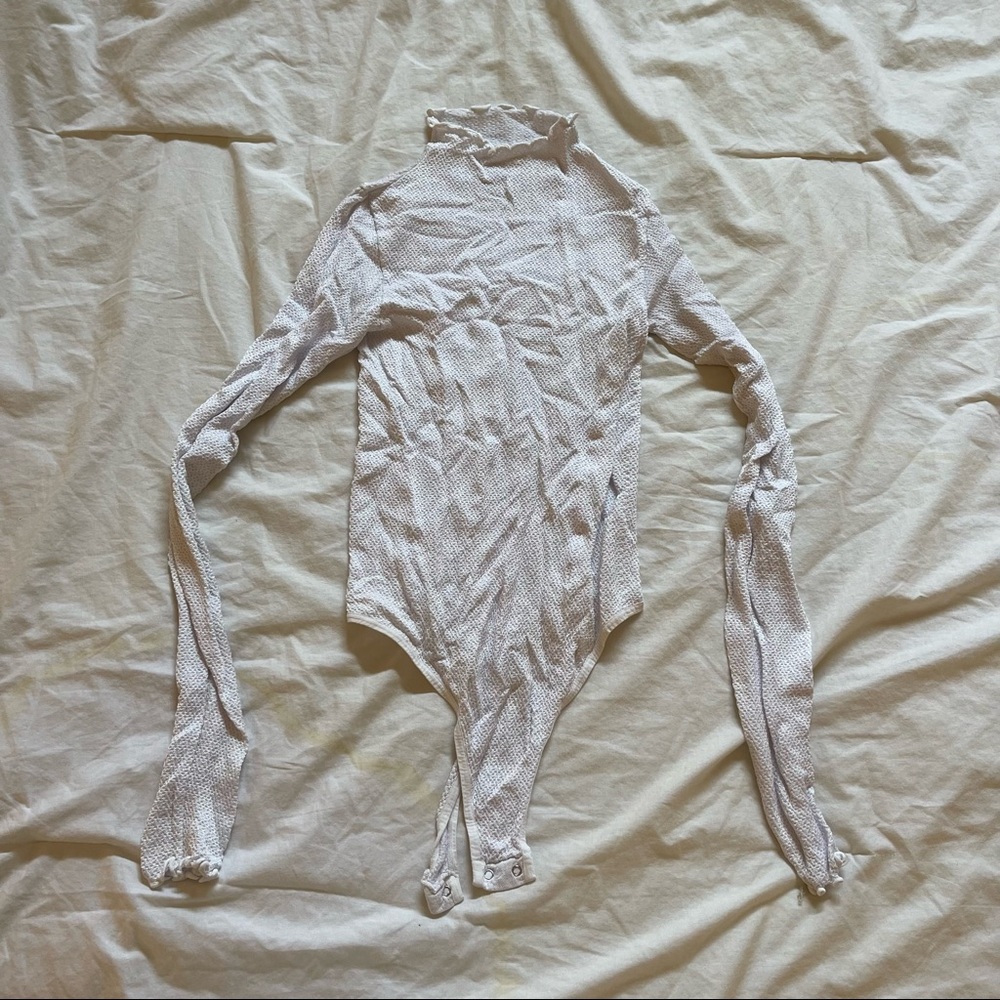 Free People White Bodysuit